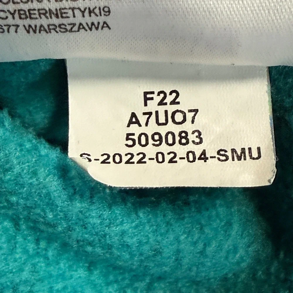 The North Face Hoodie Mens S Teal Graphic Never Stop Exploring Pullover Hoody